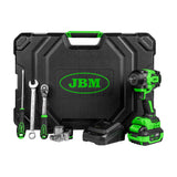 Caixa de ferramentas com chave de impacto sem escovas a bateria 800NM JBM 54863