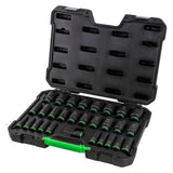 Conjunto de 29 chaves de caixa de impacto longas sextavadas 1/2" JBM 55005