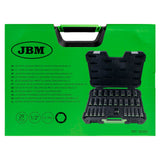 Conjunto de 29 chaves de caixa de impacto longas sextavadas 1/2" JBM 55005